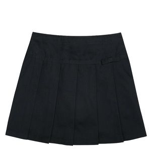 Girls Pleated Skirt with Grosgrain Ribbon